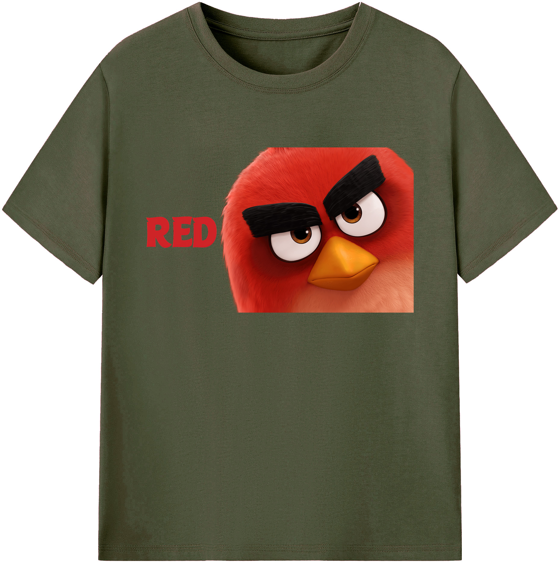 （画像用） Angry Birds アングリーバード 綿100％ メンズ半袖Tシャツ｜肌触りやわらか＆通気性